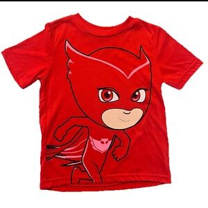 Boys Red T-Shirt Size 3T PJ Masks (0792)